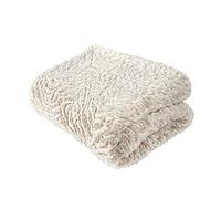 Sleepdown Couvre-lit de Luxe en Fausse Fourrure Naturelle très Doux et Chaud - 150 x 200 cm