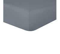 Sleepdown Drap-Housse 100% Pur Coton - Chaud, Confortable, Respirant, Super Doux, avec Poches très Profondes de 32 cm - Ardoise - Super King Size, 5056557500734