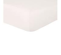 Sleepdown Drap-Housse 100% Pur Coton - Chaud, Confortable, Respirant, Super Doux, avec Poches très Profondes de 32 cm - Naturel - Simple - 5056557500611