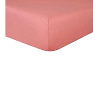 Sleepdown Drap-Housse 100% Pur Coton - Chaud, Confortable, Respirant, Super Doux, avec Poches très Profondes de 32 cm - Rose foncé - 2 Places, 5056557500840