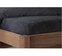 Sleepdown Drap-Housse en Polaire Unie, Chaude, Confortable et Super Douce - King Size - Gris Anthracite