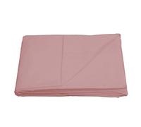 Sleepdown Drap Plat en Coton mélangé Super Doux et Facile d'entretien - sans Repassage - Rose Doux - Double