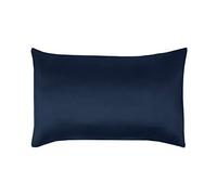 Sleepdown Housewife Lot de 2 taies d'oreiller Super Douces Unies Thermiques, Chaudes et Confortables - 50 cm x 75 cm - Bleu Marine