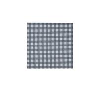 Sleepdown Lot de 4 Serviettes de Table réutilisables 100% Coton Demi-Panama imprimé Vichy Gris 41 x 41 cm