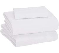 Sleepdown Parure de lit en Jersey - Blanc, lit Simple XL (3 pièces)