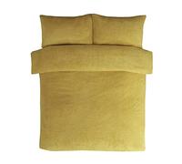 Sleepdown Parure de lit en Polaire Double Ocre, Velours