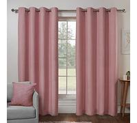 Sleepdown Rideaux doublés à œillets texturés pour Chambre à Coucher et Salon 117 x 183 cm Blush 2 Panneaux