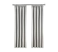 Sleepdown Rideaux occultants doublés à Isolation Thermique pour Chambre à Coucher et Salon Gris 117 x 183 cm