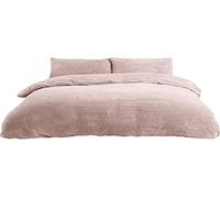 Sleepdown Teddy Parure de lit en Polaire pour lit Double