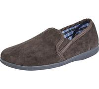 Sleepers - Pantoufles pour homme "Wilson", velours DF2000 (44,5 UE) (Marron)