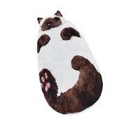 Sleeping Bag - Fabric Velvet 175x75cm | Warm Cute Cat Sleeping Bag for Adults, Washable Cold Weather Bedding | Ideal for Indoor Home Bedroom Living Room Apartment Dorm Hotel Birthday Housewarming