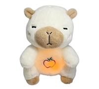 Sleeping Breathing Animal de farces, Capybara de respiration rythmique - Animaux en peluche de soulagement du stress avec lumières musicales sensorielles et mouvement de respiration rythmique pour un