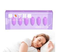 Sleeping Ear Plugs, Noise Reduction Earbuds, 1.02x0.43in Portable Soft Reusable Design, Waterproof Hearing Protection for Women, Men, Sleeping, Loud Music, Travel Use