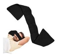Sleeping Eye Cover, Light Blocking Face Patch, Soothing Microbead Fill, Eye Shield with Strap for Hotel, Nap, Train, Camping, Travel Rest, Kids, Adult, Home Use, 27.56 Inches
