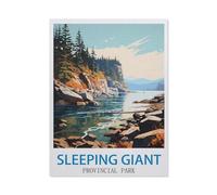 Sleeping Giant Provincial Park，Jigsaws Puzzles 1000 Pieces Teens Kids Jigsaw Entertainment Toys Brain Challenge Puzzle（26x38cm）-EE91