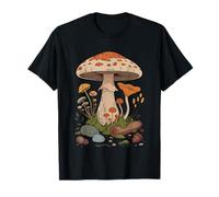 Sleeping Goblin Giant Champignon Foret Night Illustration T-Shirt