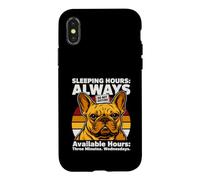 Sleeping Hours Always French Bulldog Coque pour iPhone X/XS