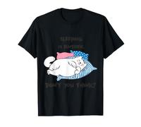 Sleeping is Fantastic Lazy Cat Chaton procrastinant T-Shirt