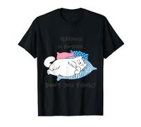 Sleeping is Fantastic Lazy Cat Chaton procrastinant T-Shirt Graphique avec Valeur