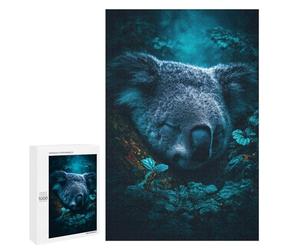 Sleeping Koala in Rainforest Puzzle 1000 Pièces Educa Jouet en Bois Cadeau Unique Décoration Intérieure Jeu Éducatif Challenge Toy Adultes Et Enfants À Partir De 14 Ans 1000 PCS