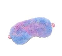 Sleeping Mask Blindfold Soft Plush Eye Masks Cute Love Cloud Cover Eyepatch Nap Health(Colorful blue)