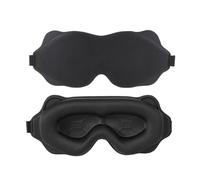 Sleeping Mask Block Out Light Sleep For Eyes Soft Aid Eye For Travel Eyeshade Night Breathable Slaapmasker(Black)