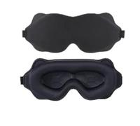 Sleeping Mask Memory Foam Block Out Light Sleep Eye Shade Blindfold For Masker Aid Face Eyepatch(Black)