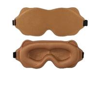 Sleeping Mask Memory Foam Block Out Light Sleep Eye Shade Blindfold For Masker Aid Face Eyepatch(Camel)