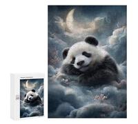 Sleeping Panda in Clouds Puzzle 300 Pièces Educa Jouet en Bois Cadeau Unique Décoration Intérieure Jeu Éducatif Challenge Toy Adultes Et Enfants À Partir De 14 Ans 300 PCS