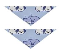 Sleeping Pets Lot de 2 écharpes triangulaires résistantes à l'usure pour animal domestique 63,5 x 23,5 x 22,9 cm 20,3 cm
