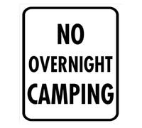 Sleeping Structure Ban Overnight Playful Tin Sign For Lot 12x8 Inch