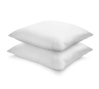 sleepling 193779 Lot de 2 oreillers classiquee | Remplissage de Bouteilles en Plastique recyclées | Fabriqué en UE | Lavable jusqu'à 60 degrés | Oekotex 100 | Doux à Moyen | 60 x 60 cm, Blanc