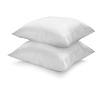 sleepling 193780 Lot de 2 oreillers classiquee | Remplissage de Bouteilles en Plastique recyclées | Fabriqué en UE | Lavable jusqu'à 60 degrés | Oekotex 100 | Moyen à Ferme | 65 x 65 cm, Blanc