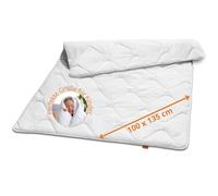 sleepling 197183 Couette d’été Ultra-légère pour Enfants (Remplissage 125 GR.), 100% Microfibre, 100 x 135 cm, Blanc