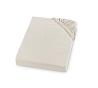 sleepling Comfort bébé Drap-Housse en Flanelle Douce | fabriqué en Allemagne | 100% Coton | pour Les Matelas d’Une Hauteur maximale de 23 cm | avec Bande élastique intégrale | 180 x 200, crème
