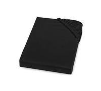 sleepling Comfort bébé Drap-Housse en Flanelle Douce | fabriqué en Allemagne | 100% Coton | pour Matelas jusqu'à 23 cm| avec Bande élastique intégrale | 140 x 190-140 x 200 cm, Noir
