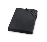 sleepling Comfort bébé Drap-Housse en Flanelle Douce | fabriqué en Allemagne | 100% Coton | pour Matelas jusqu'à 23 cm| avec Bande élastique intégrale | 90 x 190-90 x 200 cm, Anthracite