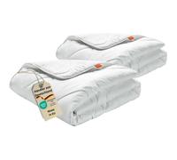 sleepling Couette hiver chaude 155 x 220 cm microfibre lot de 2 lavable 60 °C OEKO-TEX