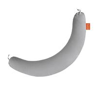 sleepling Coussin d'allaitement 40 x 190 cm - Long coussin de grossesse - Coussin de positionnement - 100 % microfibre - Lavable à 60 °C - Ökotex - Gris