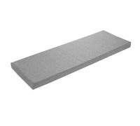 sleepling Coussin de banc gris clair - 150 x 40 cm - Lavable - Dessous antidérapant - Fabriqué dans l'UE