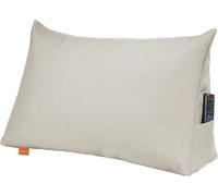 sleepling - Coussin dorsal, coussin en biseau pour lit et canapé, largeur 70cm, beige, coussin lombaire, coussin de lecture