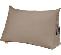 sleepling - Coussin dorsal, coussin en biseau pour lit et canapé, largeur 70cm, marron clair, coussin lombaire, coussin de lecture