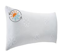sleepling Coussin en mousse à mémoire de forme de qualité supérieure 40 x 80 cm - Hauteur réglable - Oreiller ergonomique - Côté frais et chaud - Fabriqué en UE