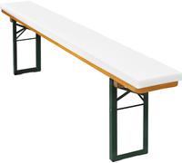 sleepling Coussins pour bancs de bière, set de 2, rembourrage en mousse pour housses de bancs de bière / garnitures de chapiteau Öko Tex 100, 220 x 25 x 4 cm