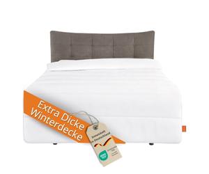 sleepling Couverture à économie d'énergie - Couette d'hiver 155 x 220 cm - Couverture d'hiver extra chaude avec poids de 2 130 g - Couette d'hiver - 100 % microfibre - Certifié Ökotex - Lavable à 60 °