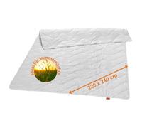 sleepling Couverture d'été 220 x 240 cm, couverture en soie sauvage, légère 220 x 240 cm, housse en 100 % coton, fabriquée en Allemagne, certifié Oeko-Tex, lavable