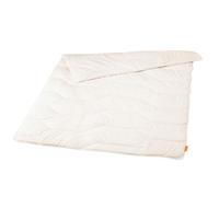 sleepling Couverture d'été légère en laine vierge - 100 % coton - 155 x 220 cm - Blanc