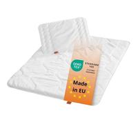sleepling 194478 Enfant Set pour lit de bébé | Couette d’Hiver Chaude 100 x 135 cm | Oreiller Plat 40 x 60 cm | 100% Microfibre | Made in EU | Ökotex 100 | Garantie de Chaleur, Blanc
