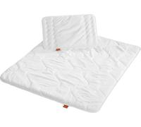 sleepling Ensemble literie bébé, couette d'hiver chaude, couette 100 x 135 cm et oreiller plat, oreiller 40 x 60 cm, fabriqué en UE