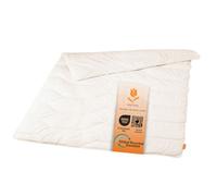 sleepling Housse de couette d'été en laine vierge 100 % coton légère 200 x 200 cm Blanc